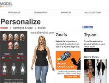 Tablet Screenshot of modelmyoutfit.com